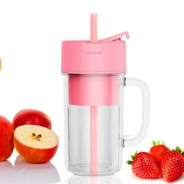 Portable Smoothie Juicer 400ml with Straw