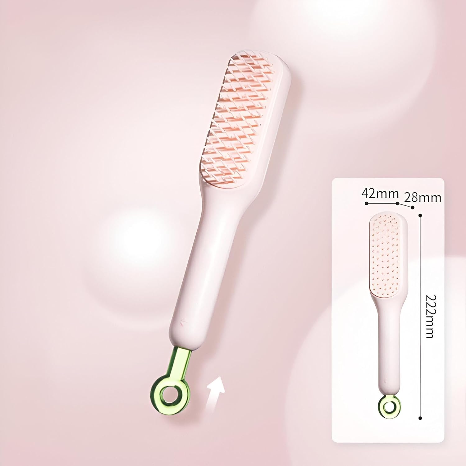 Manual Detangling Self-Cleaning Hair Brush - Image 3