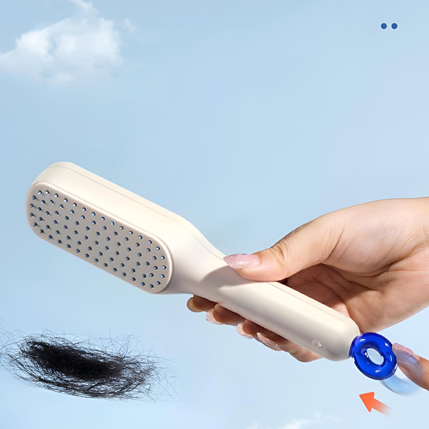 Manual Detangling Self-Cleaning Hair Brush - Image 5