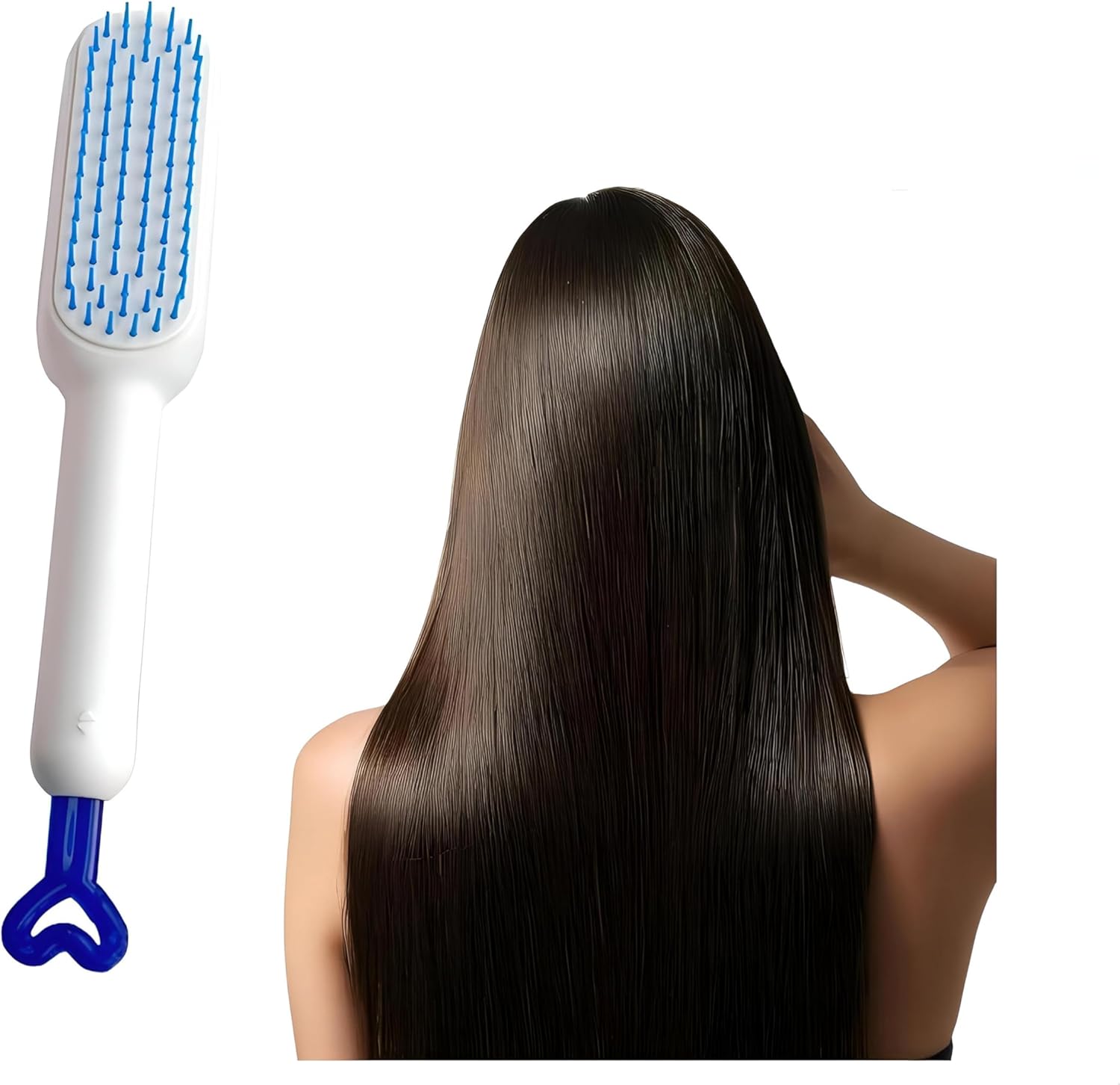 Manual Detangling Self-Cleaning Hair Brush