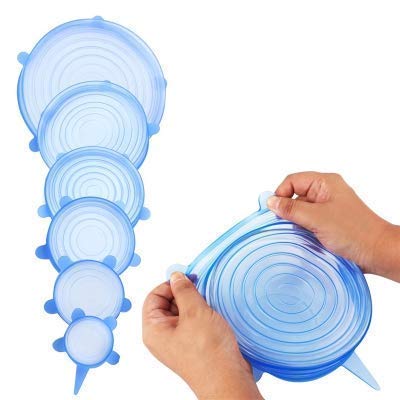 Reusable Silicone Stretch Lids Pack 6