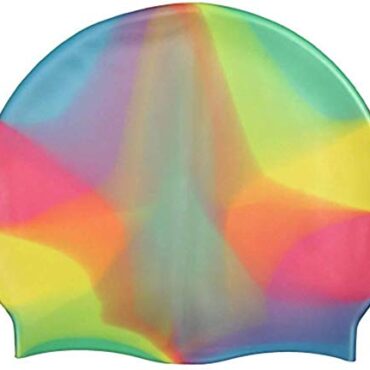 Silicone Swim Cap for Men Women Neon