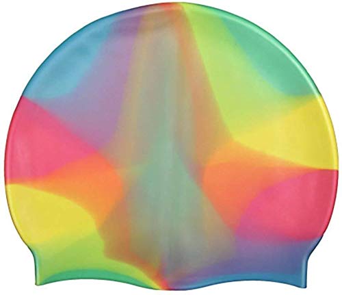 Silicone Swim Cap for Men Women Neon