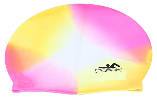 Silicone Swim Cap for Men Women Neon - Image 2