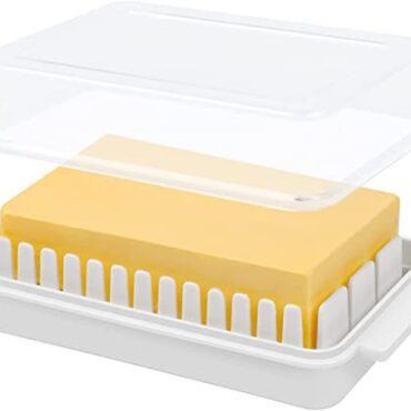 Plastic Butter Dish Keeper with Lid Cutter