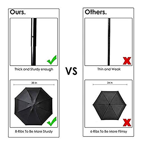 Folding Travel Umbrella with Bottle Cover Green - Image 5