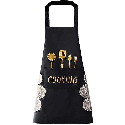 Waterproof Kitchen Cooking Apron with Pockets