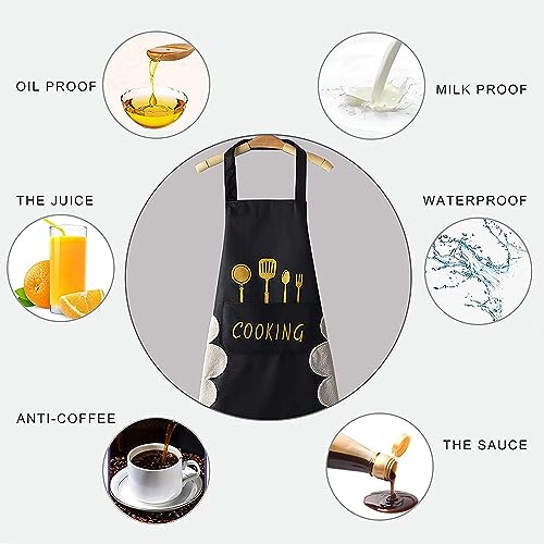 Waterproof Kitchen Cooking Apron with Pockets - Image 6