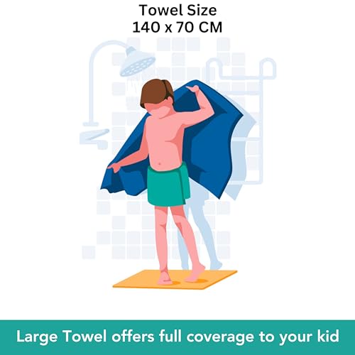 Microfiber Kids Bath Towel Purple Pack 1 - Image 7
