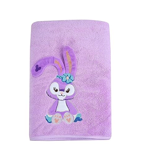 Microfiber Kids Bath Towel Purple Pack 1 - Image 2