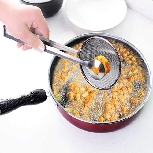 2-in-1 Stainless Steel Strainer Tongs - Image 8