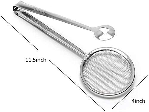 2-in-1 Stainless Steel Strainer Tongs - Image 3
