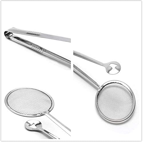 2-in-1 Stainless Steel Strainer Tongs - Image 5