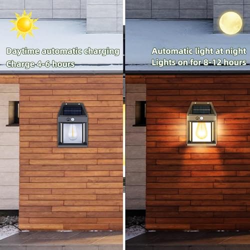 Solar Wall Lantern Motion Sensor Light - Image 5