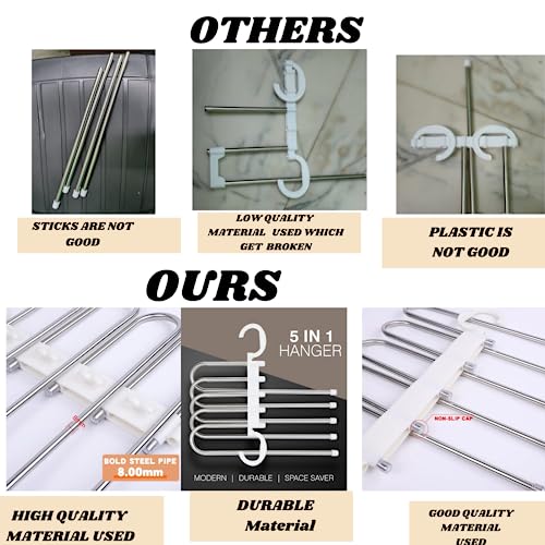 5-in-1 Multipurpose Pant Saree Hanger - Image 4