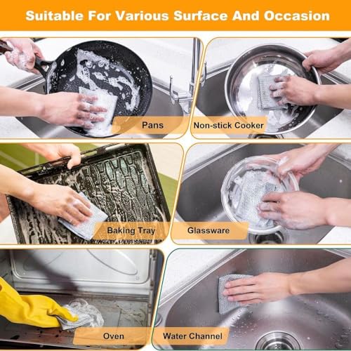 Non Scratch Wire Dish Wash Cloth Pack 10 - Image 9