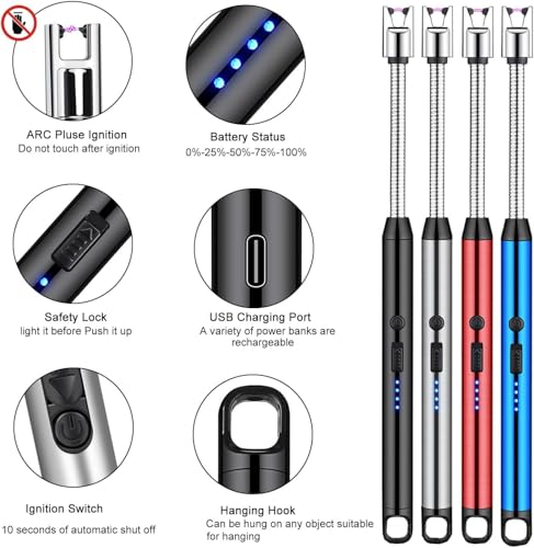 Rechargeable Flexible Neck Electric Gas Lighter - Image 6