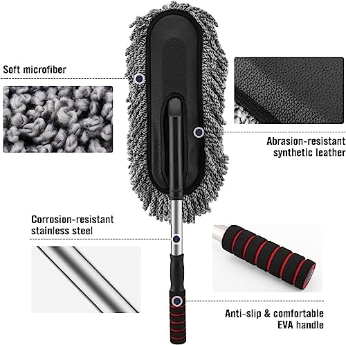 Extendable Microfiber Car Cleaning Brush - Image 3