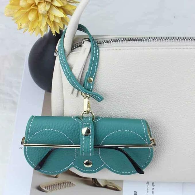 Soft Leather Sunglasses Eyeglass Pouch Case - Image 2