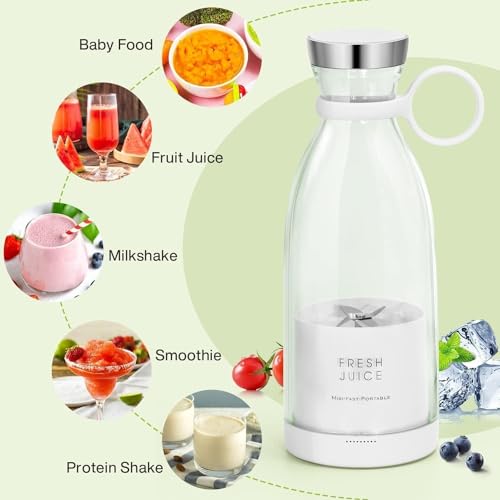 USB Rechargeable Portable Mini Juicer 320ml - Image 8
