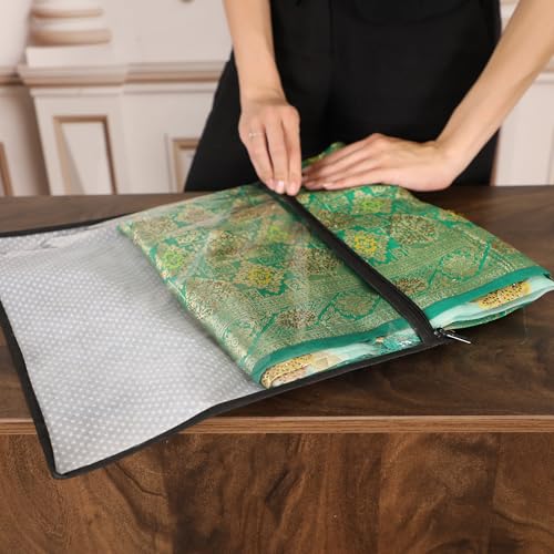 Single Saree Wardrobe Clothes Organizer Pack 12 - Image 3