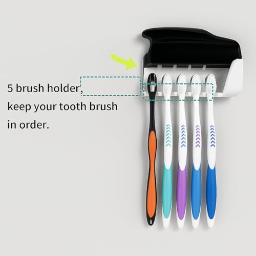 Wall Mounted Toothpaste Dispenser with Holder - Image 5