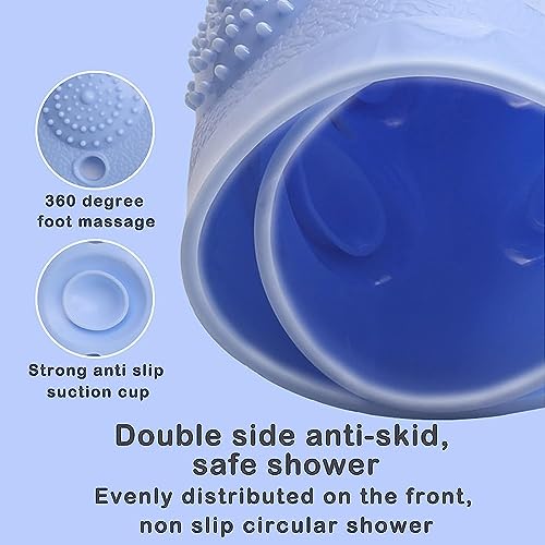 Anti-Slip Shower Mat with Foot Scrubber - Image 5