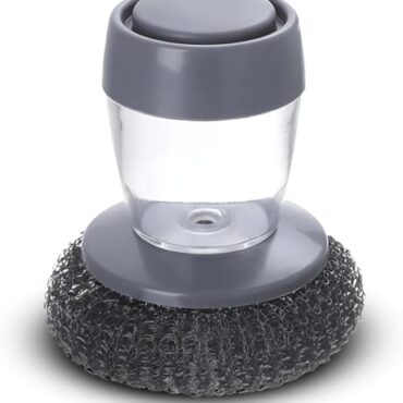 Soap Dispensing Palm Brush with Scrubber