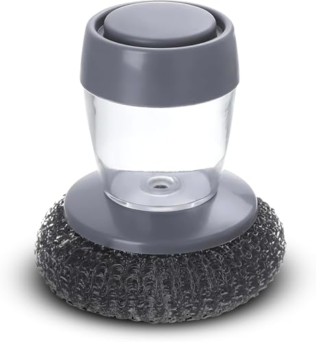 Soap Dispensing Palm Brush with Scrubber