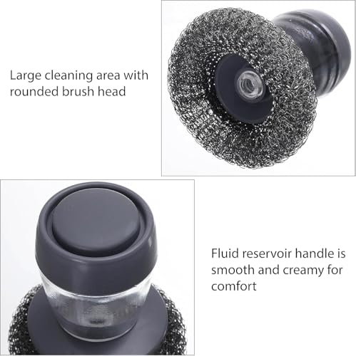 Soap Dispensing Palm Brush with Scrubber - Image 4