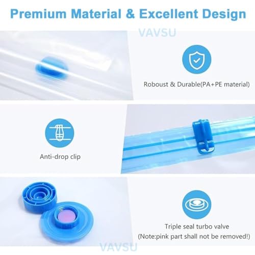 Vacuum Storage Bags Pack of 5 with Pump - Image 2