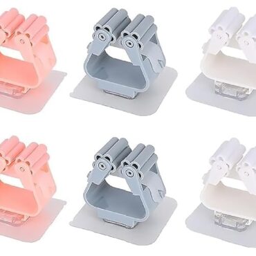 Single Adhesive Broom Mop Holder Wall Mount