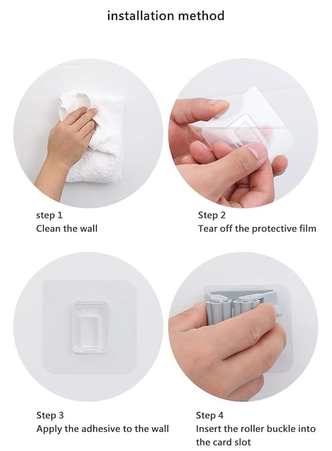 Single Adhesive Broom Mop Holder Wall Mount - Image 5