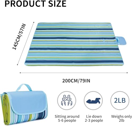 Foldable Waterproof Outdoor Picnic Mat - Image 2