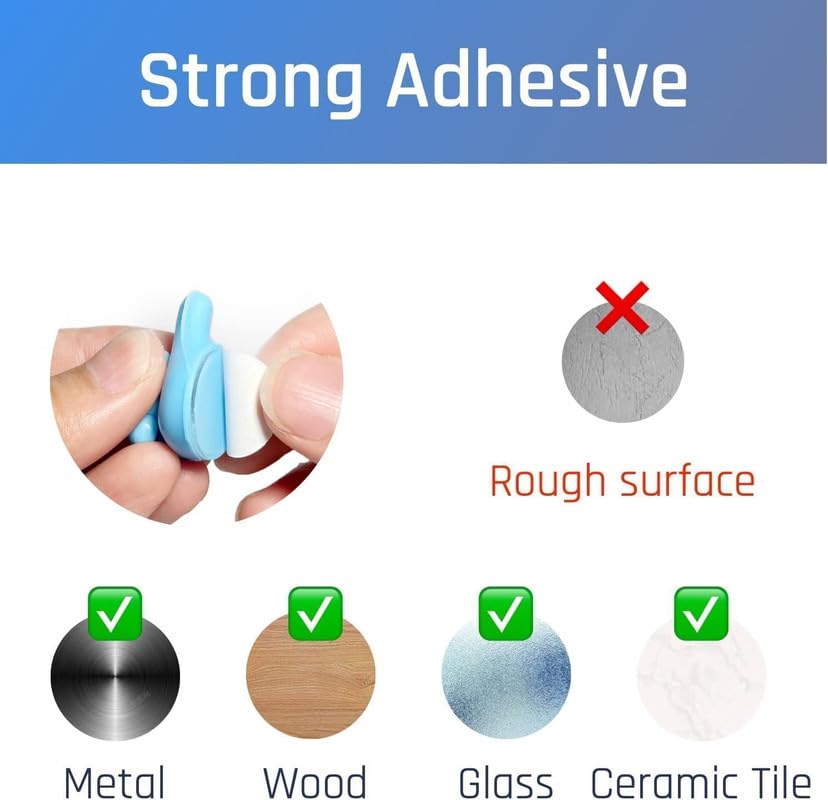 Self-Adhesive Silicone Thumb Wall Hooks - Image 6