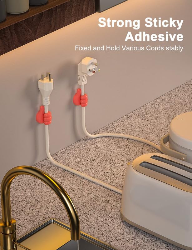 Self-Adhesive Silicone Thumb Wall Hooks - Image 3