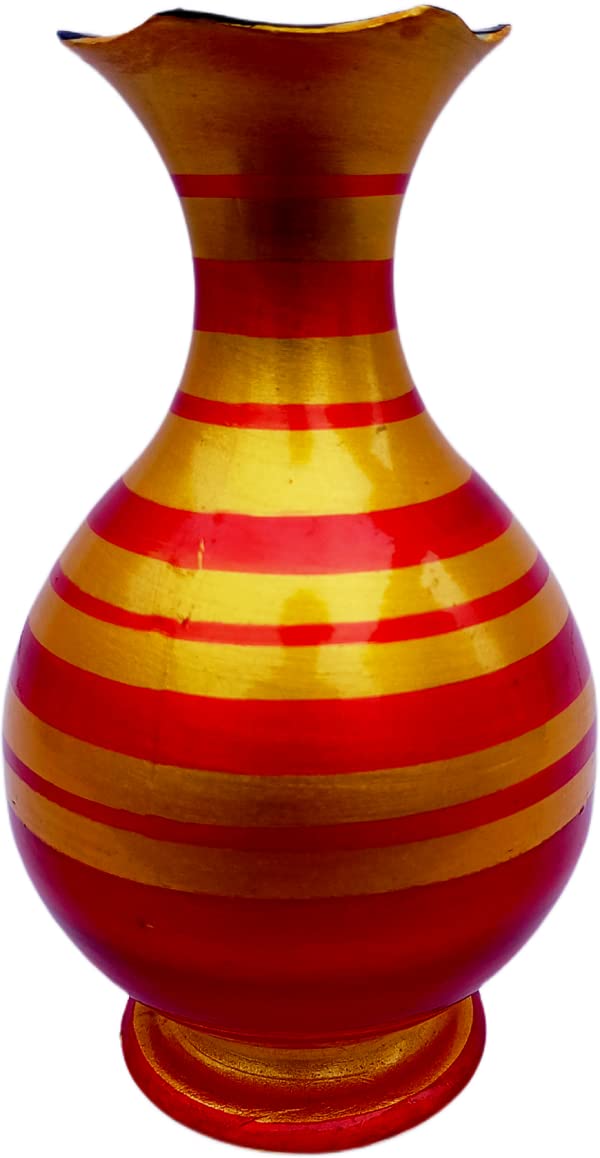 Golden Orange Flower Vase - Image 2