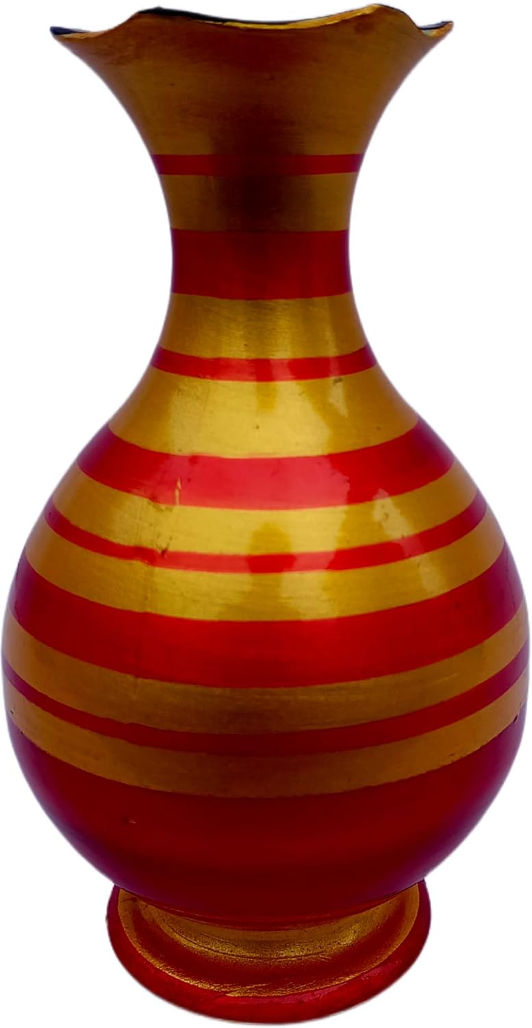 Golden Orange Flower Vase