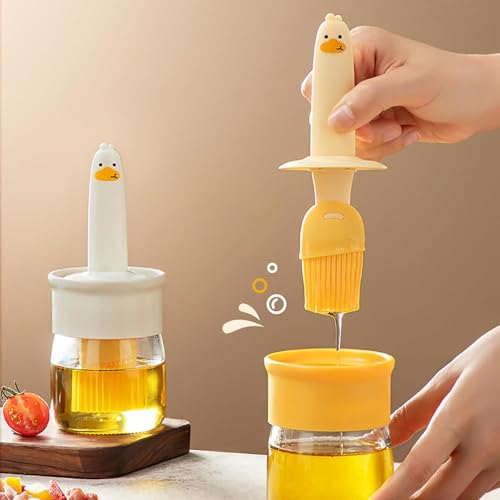 Glass Oil Dispenser with Brush