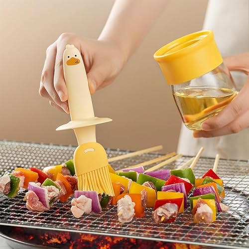 Glass Oil Dispenser with Brush - Image 4